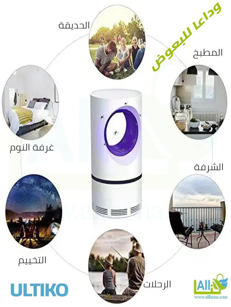 أماكن استخدام جهاز ULTIKO المضاد للبعوض